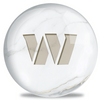 OnTheBallBowling White Marble NFL Washington Commanders Bowling Ball