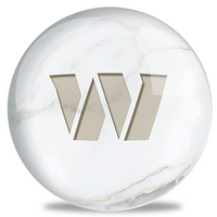 OnTheBallBowling White Marble NFL Washington Commanders Bowling Ball