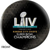 OnTheBallBowling 2020 Super Bowl 54 Champions Kansas City Chiefs Black Bowling Ball - BowlersParadise.com