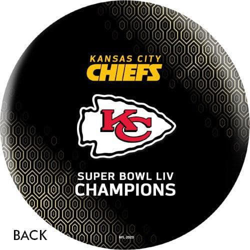 OnTheBallBowling 2020 Super Bowl 54 Champions Kansas City Chiefs Black Bowling Ball - BowlersParadise.com