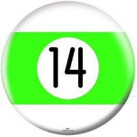 OnTheBallBowling Billiards Bowling Ball Green Stripe 14 Ball - BowlersParadise.com