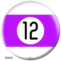 OnTheBallBowling Billiards Bowling Ball Purple Stripe 12 Ball - BowlersParadise.com