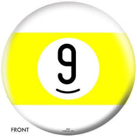 OnTheBallBowling Billiards Bowling Ball Yellow Stripe 9 Ball - BowlersParadise.com