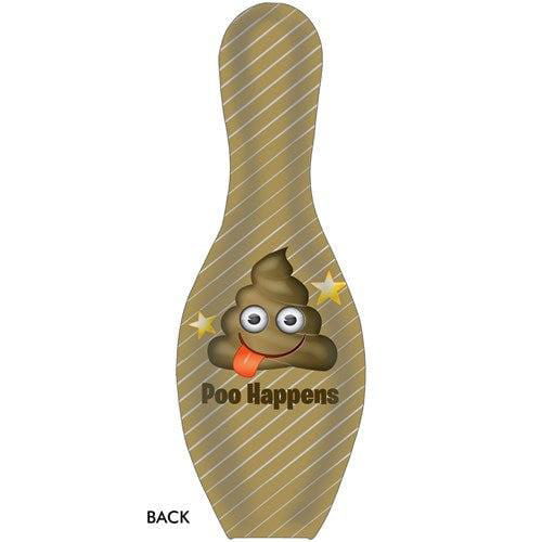 OnTheBallBowling Bowling Emoji Poo Happens Bowling Pin - BowlersParadise.com