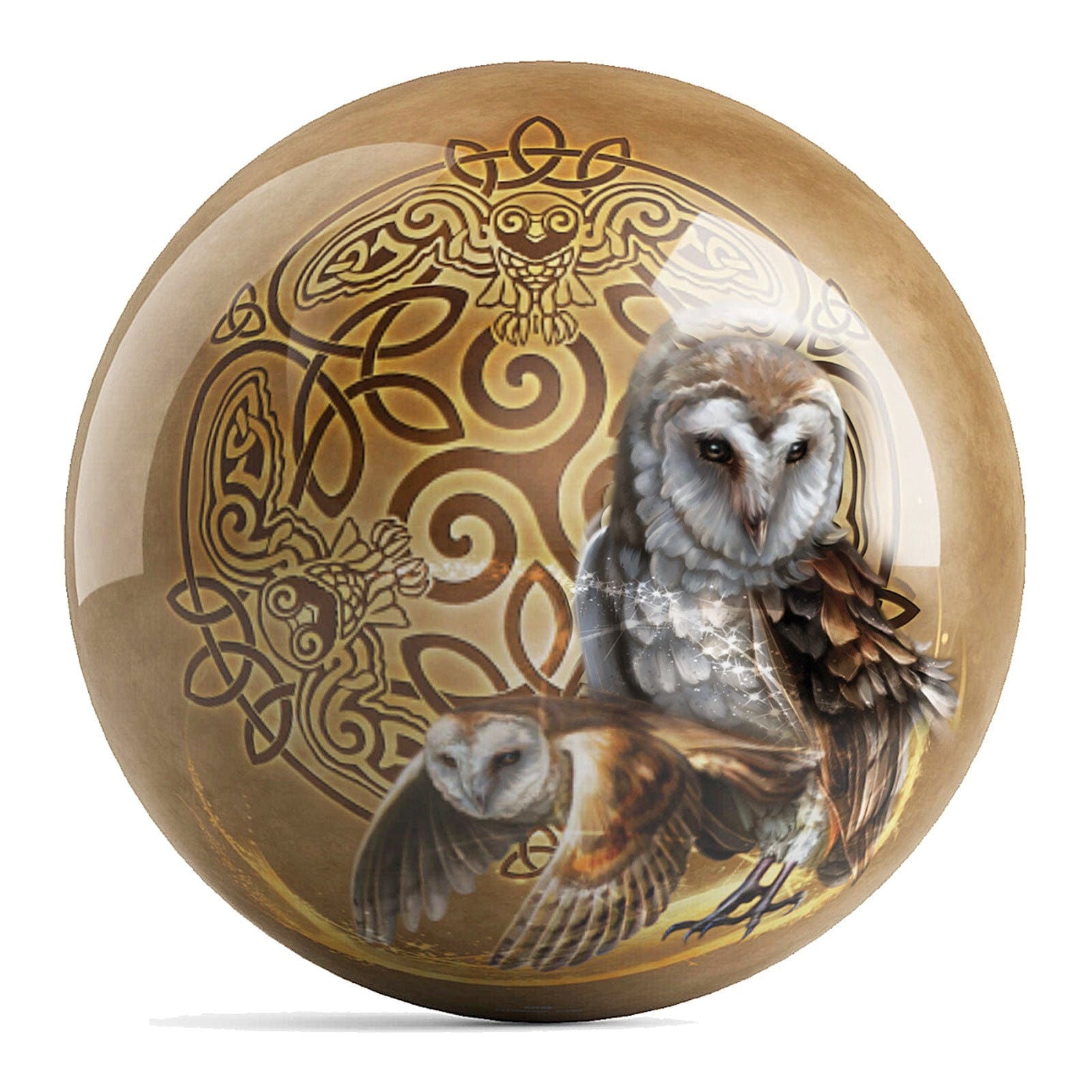 OnTheBallBowling Celtic Owls Ball Bowling Ball by Brigid Ashwood - BowlersParadise.com