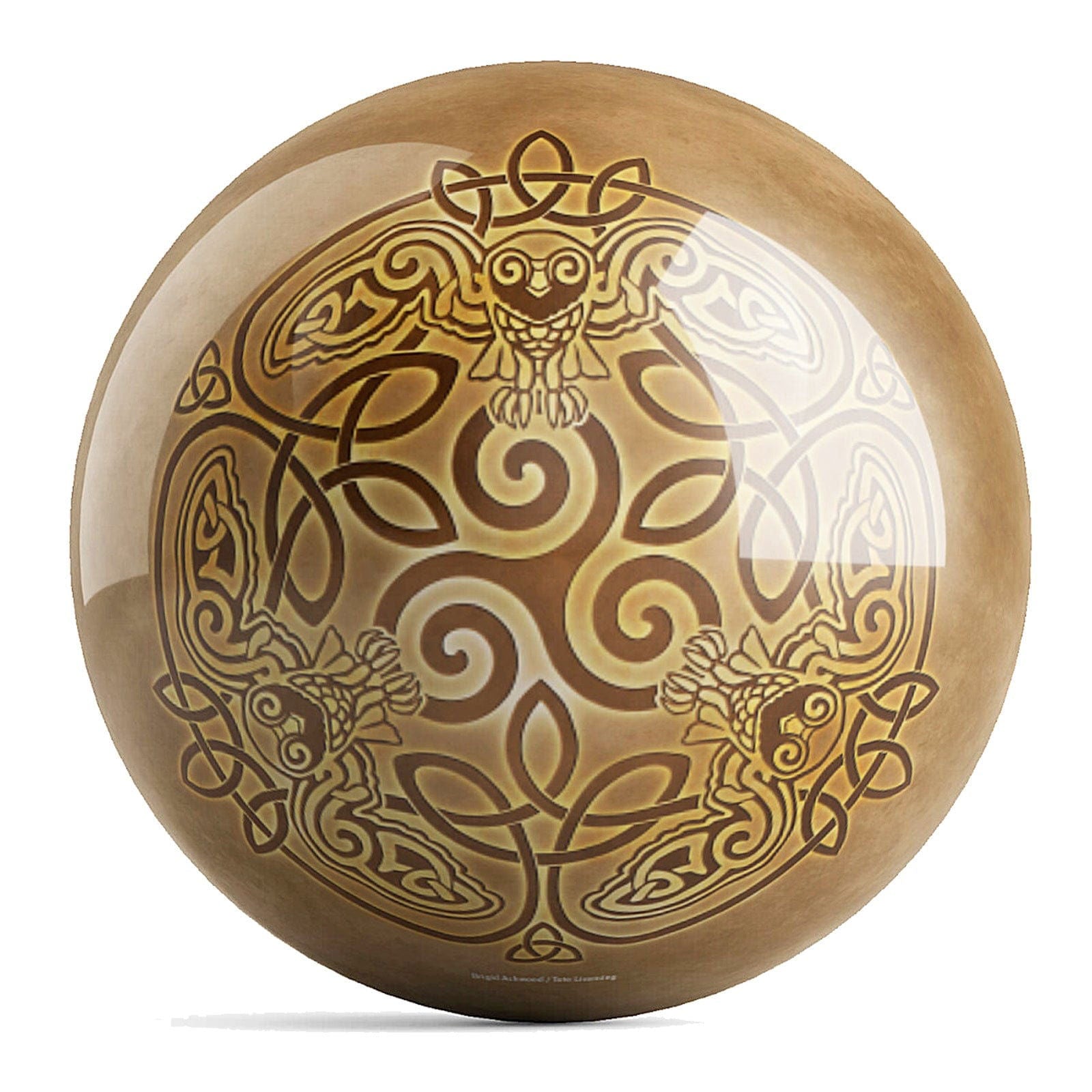 OnTheBallBowling Celtic Owls Ball Bowling Ball by Brigid Ashwood - BowlersParadise.com