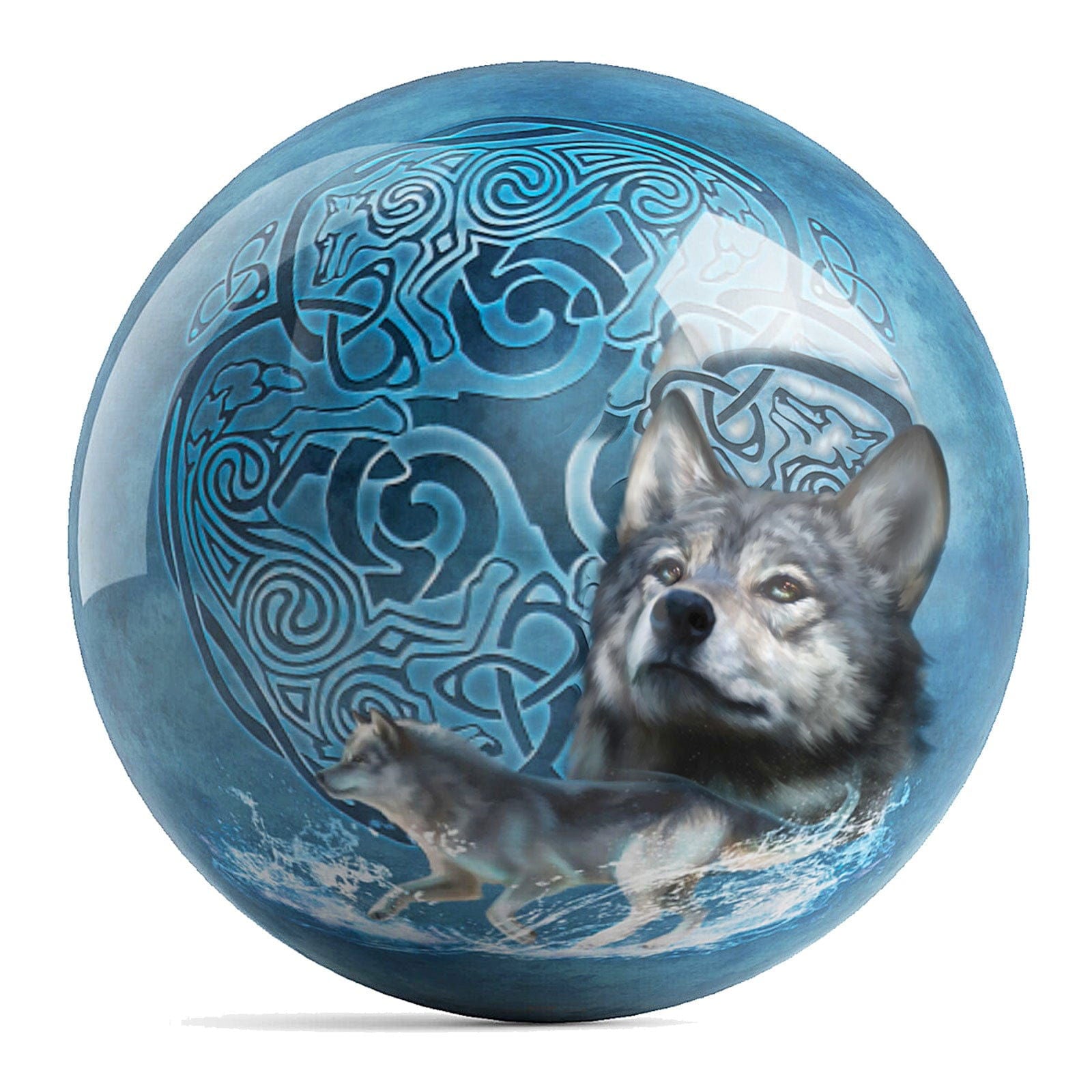 OnTheBallBowling Celtic Wolves Ball Bowling Ball by Brigid Ashwood - BowlersParadise.com
