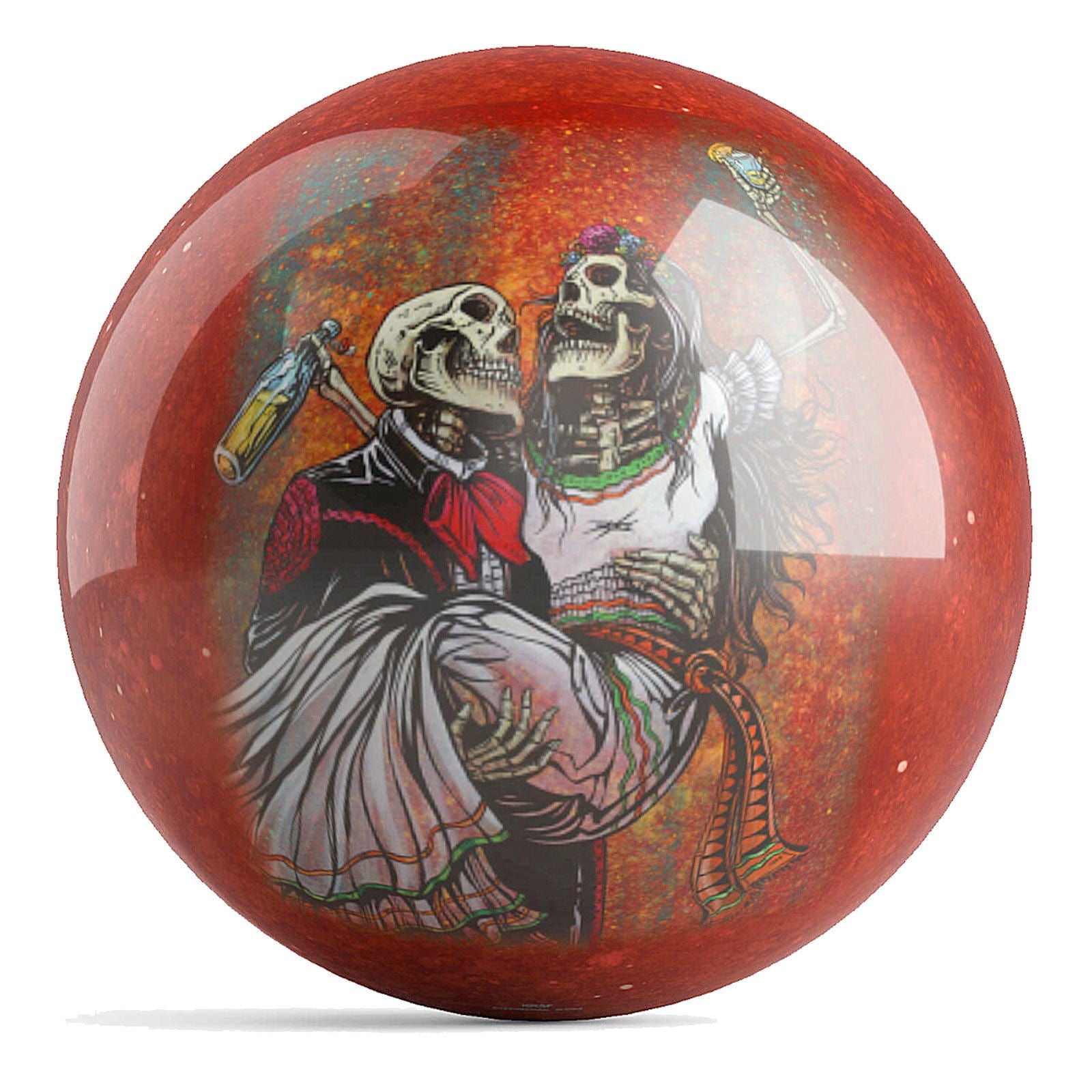 OnTheBallBowling Day of the Dead Celebration Ball Bowling Ball by David Lozeau - BowlersParadise.com