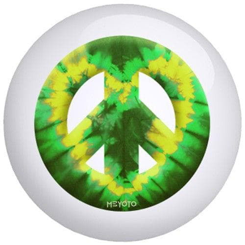 OnTheBallBowling Meyoto Green Yellow Heart Tie Dye Bowling Ball - BowlersParadise.com
