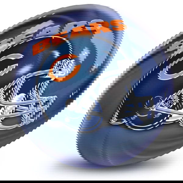 OnTheBallBowling NFL Helmet Swirl Chicago Bears Bowling Ball - BowlersParadise.com