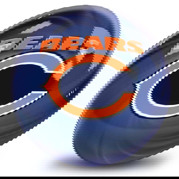 OnTheBallBowling NFL Helmet Swirl Chicago Bears Bowling Ball - BowlersParadise.com