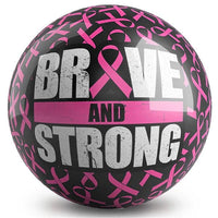 OnTheBallBowling Pink Ribbon Brave Ball Bowling Ball - BowlersParadise.com