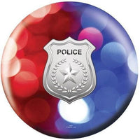 OnTheBallBowling Police Dept Red-Blue Lights Bowling Ball - BowlersParadise.com