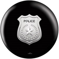 OnTheBallBowling Police Dept Shield Black Bowling Ball - BowlersParadise.com
