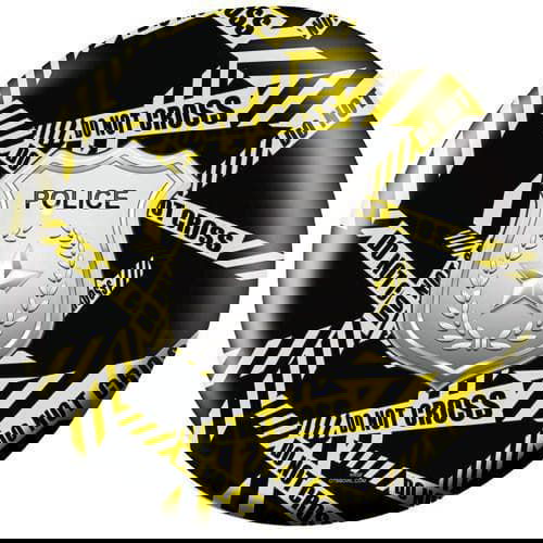 OnTheBallBowling Police Dept Yellow Tape Bowling Ball - BowlersParadise.com