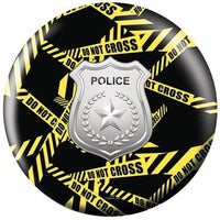 OnTheBallBowling Police Dept Yellow Tape Bowling Ball - BowlersParadise.com