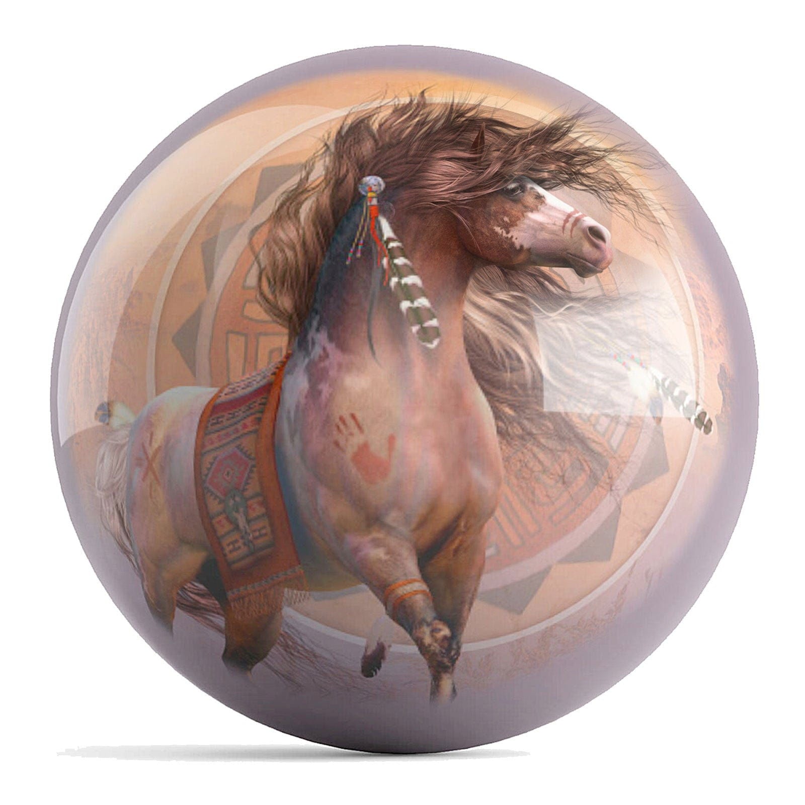 OnTheBallBowling Spirit Warrior Ball Bowling Ball by Laurie Prindle - BowlersParadise.com