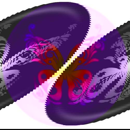 OnTheBallBowling Valentina Georgieva Design Butterfly Bowling Ball - BowlersParadise.com