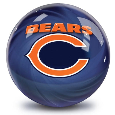 OnTheBallBowling NFL Helmet Swirl Chicago Bears Bowling Ball