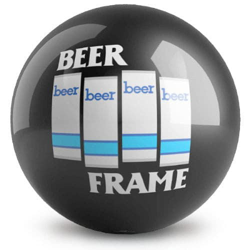 Ontheballbowling Beer Frame Artist Dave Savage Bowling Ball - BowlersParadise.com