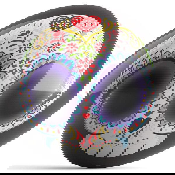 Ontheballbowling Black Sugar Skull Bowling Ball by Brandon Starr - BowlersParadise.com