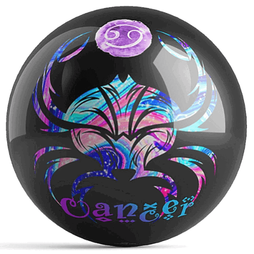 Ontheballbowling Cancer Bowling Ball by Kelleigh Williams- Zodiac - BowlersParadise.com