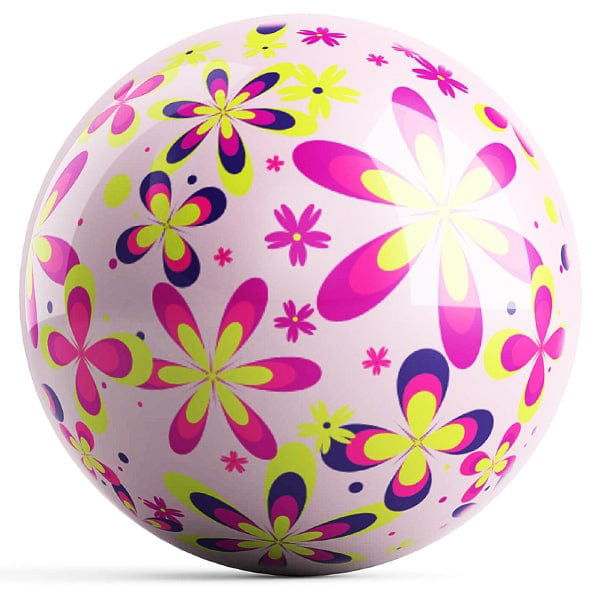 Ontheballbowling Colorful Flowers Bowling Ball by Valentina Georgieva - BowlersParadise.com