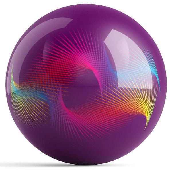 Ontheballbowling Colorful Lines Bowling Ball by Valentina Georgieva - BowlersParadise.com