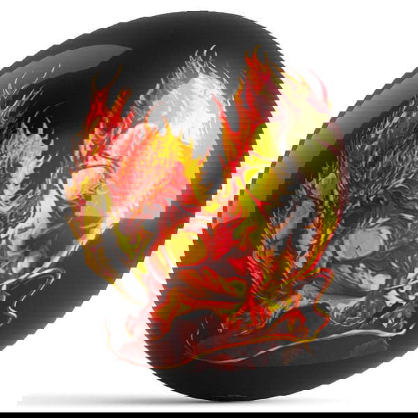 Ontheballbowling Dragon Bowling Ball by Pyropainter Michael Stewart - BowlersParadise.com