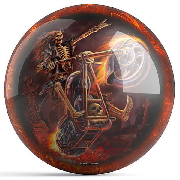 Ontheballbowling Hell Rider Bowling Ball by Anne Stokes - BowlersParadise.com