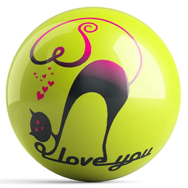 Ontheballbowling I Love You Bowling Ball by Valentina Georgieva - BowlersParadise.com