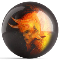 Ontheballbowling Krampus Bowling Ball by Pyropainter Michael Stewart - BowlersParadise.com