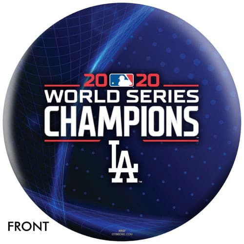 Ontheballbowling Los Angeles Dodgers 2020 World Series Bowling Ball (Blue Streak) - BowlersParadise.com