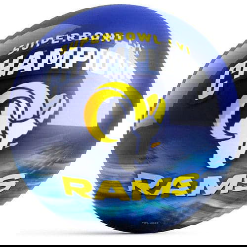 Ontheballbowling Los Angeles Rams Bowling Ball Super Bowl 56 Champions - BowlersParadise.com