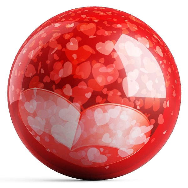 Ontheballbowling Love Hearts 3 Bowling Ball by Valentina Georgieva - BowlersParadise.com