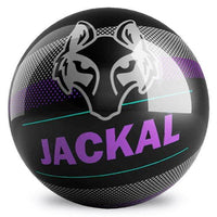 Ontheballbowling Motiv Jackal Pixel Black Purple Spare Bowling Ball - BowlersParadise.com