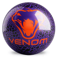 Ontheballbowling Motiv Venom Orange Purple Spare Bowling Ball - BowlersParadise.com