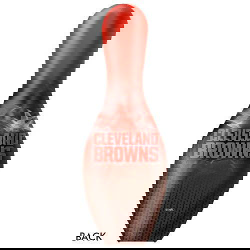 Ontheballbowling NFL on Fire Pin Cleveland Browns Bowling Pin - BowlersParadise.com