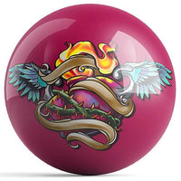 Ontheballbowling Sacred Heart Bowling Ball by J. Danger - BowlersParadise.com