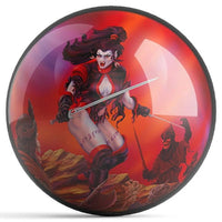 Ontheballbowling Scarlet Fury Bowling Ball by Michael Graham - BowlersParadise.com
