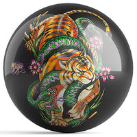 Ontheballbowling Tiger Snake Bowling Ball by J. Danger - BowlersParadise.com