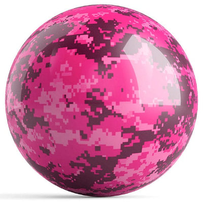 OnTheBallBowling Pink Camouflage Bowling Ball