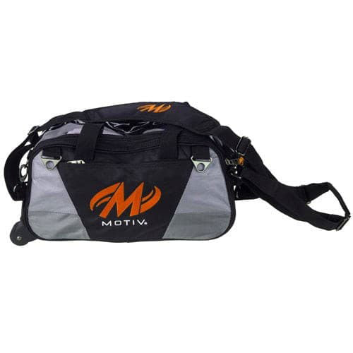 Motiv Ballistix Double Tote Black/Orange Bowling Bag - BowlersParadise.com