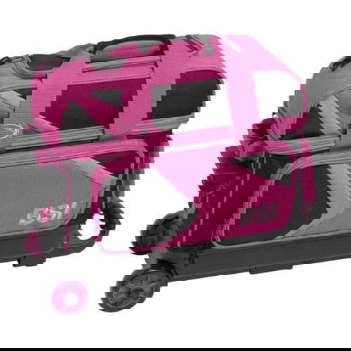 BSI Dash Double Roller Black/Pink Bowling Bag - BowlersParadise.com