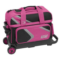 BSI Dash Double Roller Black/Pink Bowling Bag - BowlersParadise.com
