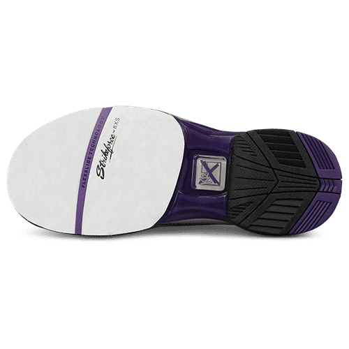 KR Strikeforce Womens Dream White/Purple Right Hand High Performance Bowling Shoes - BowlersParadise.com
