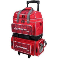 Storm Streamline 4 Ball Roller Bowling Bag- Red Crackle/Red - BowlersParadise.com