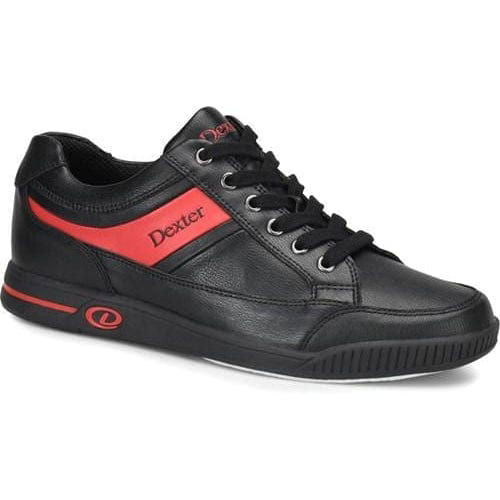 Dexter Mens Drew Black/Red Bowling Shoes - BowlersParadise.com