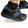 ELITE Men's Basic Black/Royal Athletic Lace Up Bowling Shoes with Universal Sliding Soles for Right or Left Handed Bowlers - BowlersParadise.com