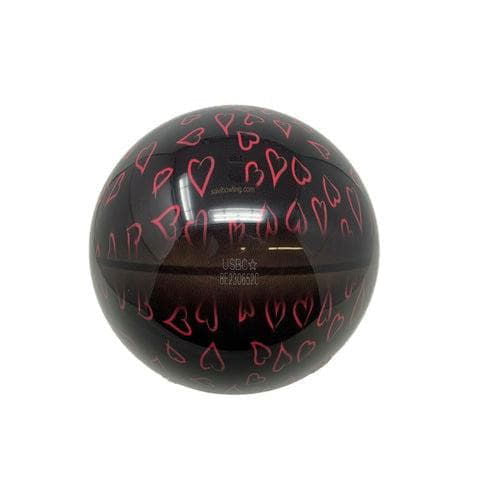 SaVi OTB Pink Hearts Polyester Bowling Ball - BowlersParadise.com